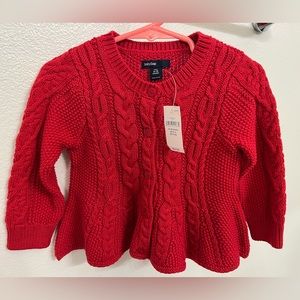 Baby Gap Red Knit Sweater